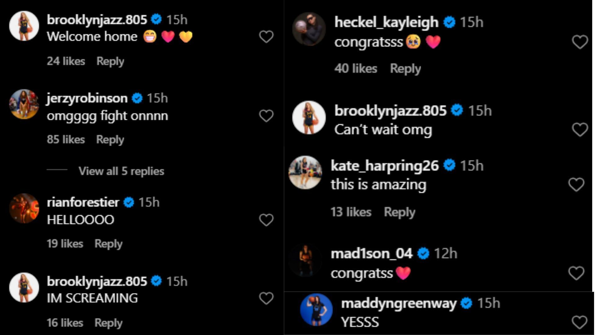 Kayleigh Heckel, Jerzy Robinson and more hyped as Saniyah Hall set to join <a href='https://www.sportskeeda.com/college-basketball/juju-watkins' target='_blank' rel='noopener noreferrer'>JuJu Watkins</a> and Jazzy Davidson at USC (Image via Instagram @saniyahhall_)